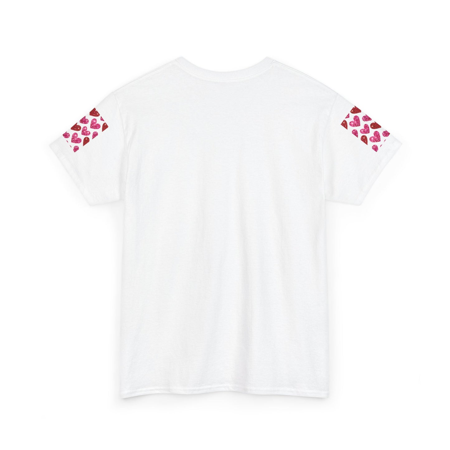 Sparkling Hearts Cotton Tee - Perfect for Valentine's Day & Love Celebrations