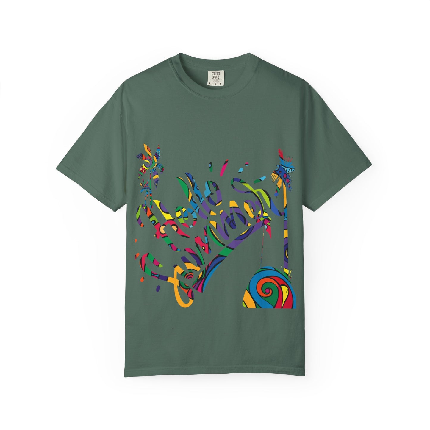 Gold Heart Pattern Women T-Shirt