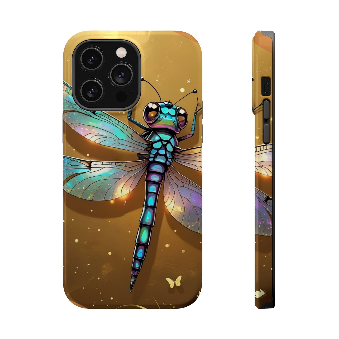 Dragonfly Magnetic Phone Case, Colorful Phone Cover, Gift for Nature Lovers, Unique Phone Accessory, Eco-Friendly Design