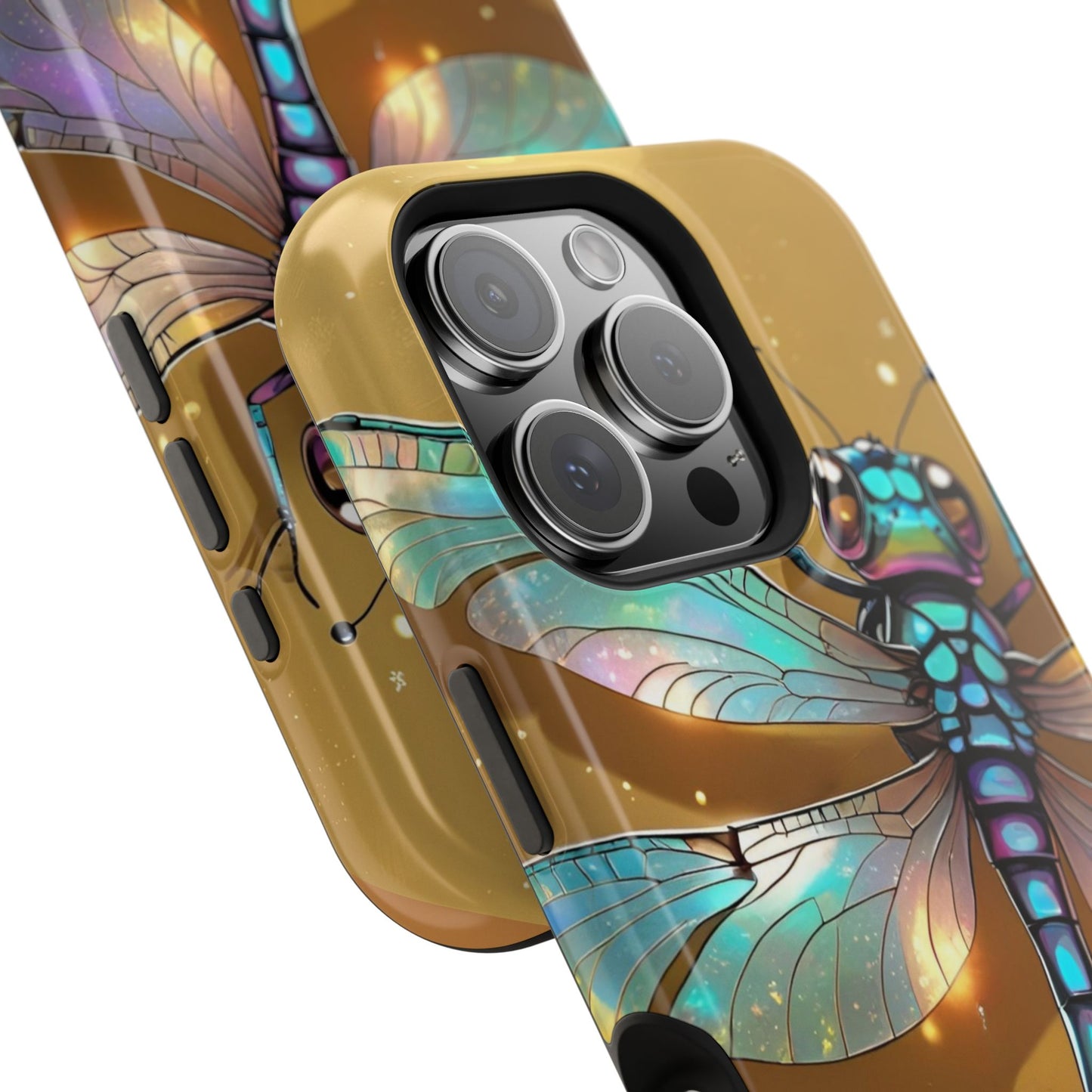 Dragonfly Magnetic Phone Case, Colorful Phone Cover, Gift for Nature Lovers, Unique Phone Accessory, Eco-Friendly Design