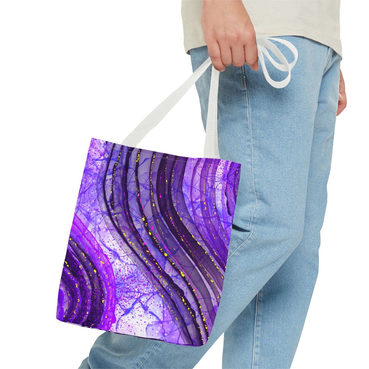 Artistic Purple Tote Bag - Stylish & Colorful Accessory for Every Occasion