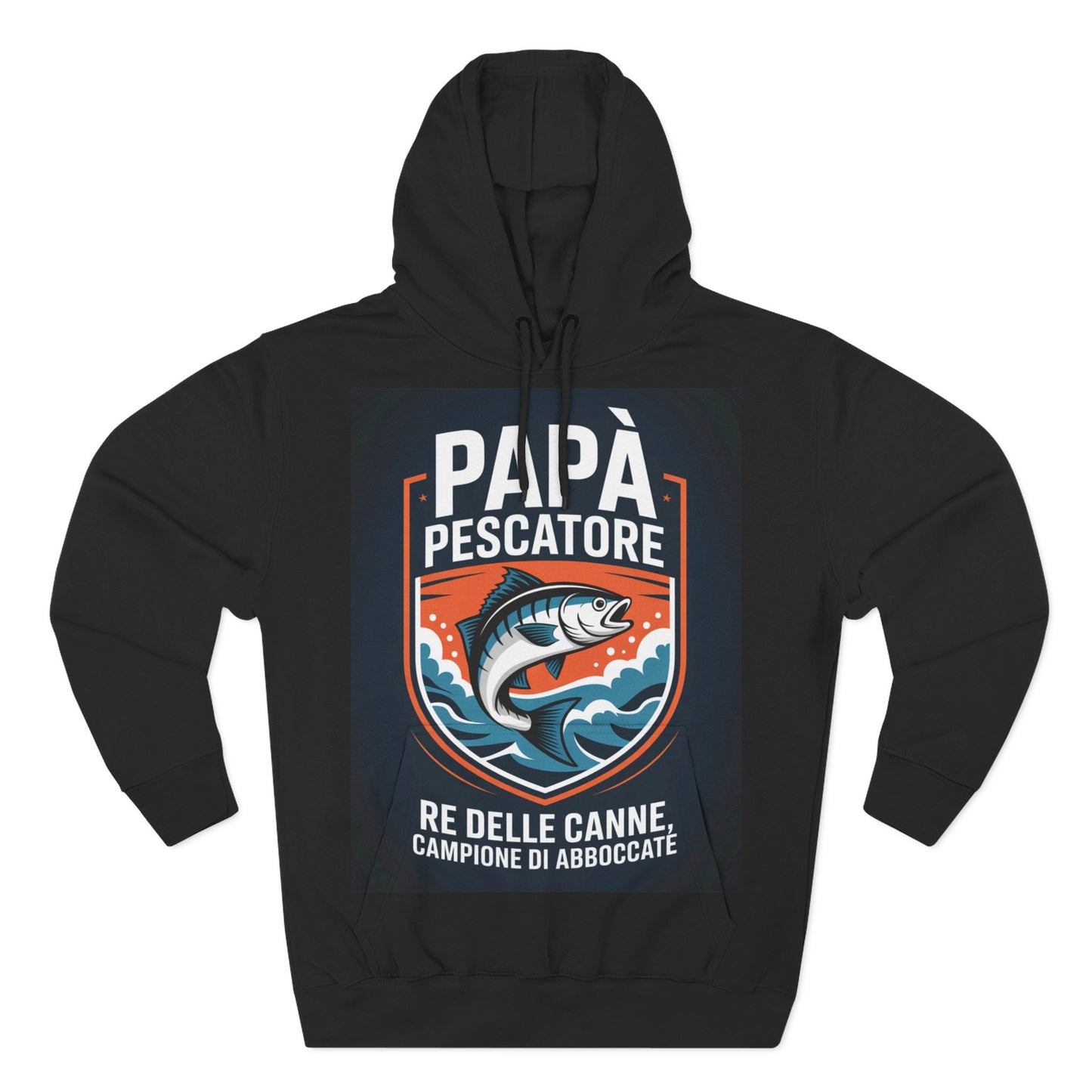 Fishing Dad Fleece Hoodie - Perfect Gift for Pescatore Lovers, Cozy Pullover for Fathers Day, Fishing Enthusiasts, Casual Wear, [...]