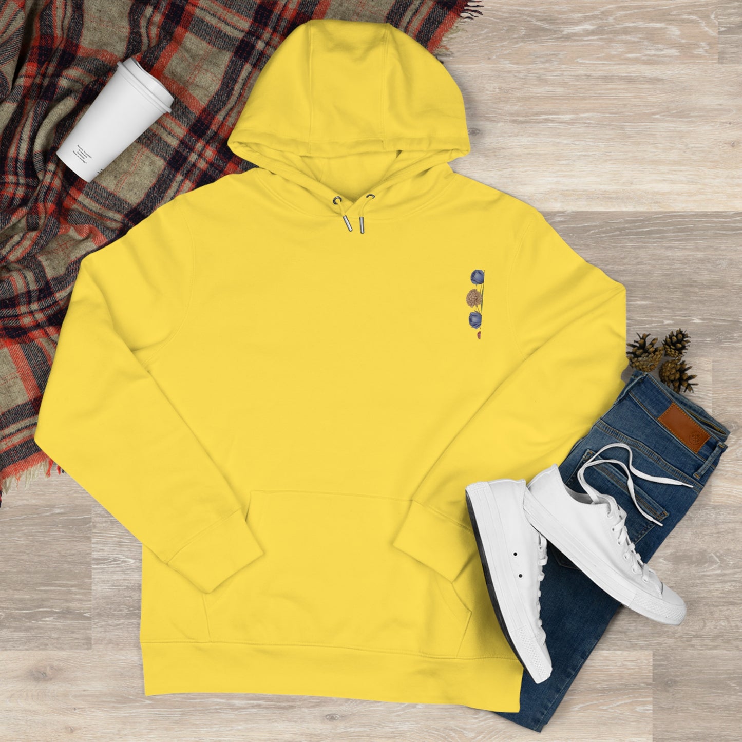 Colorful King Hooded Sweatshirt with Floral Mandala, Comfortable Streetwear, Layering Piece, Casual Wear, Trendy Hoodie