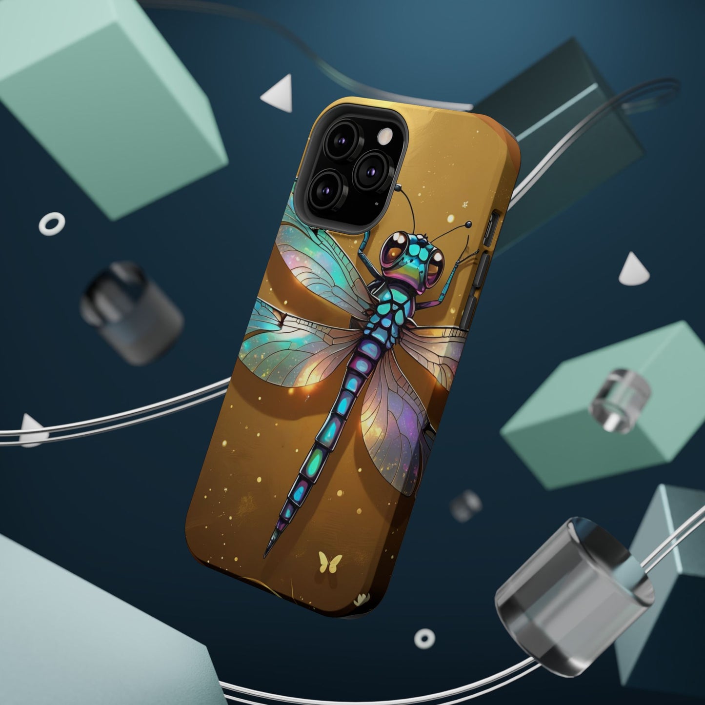 Dragonfly Magnetic Phone Case, Colorful Phone Cover, Gift for Nature Lovers, Unique Phone Accessory, Eco-Friendly Design