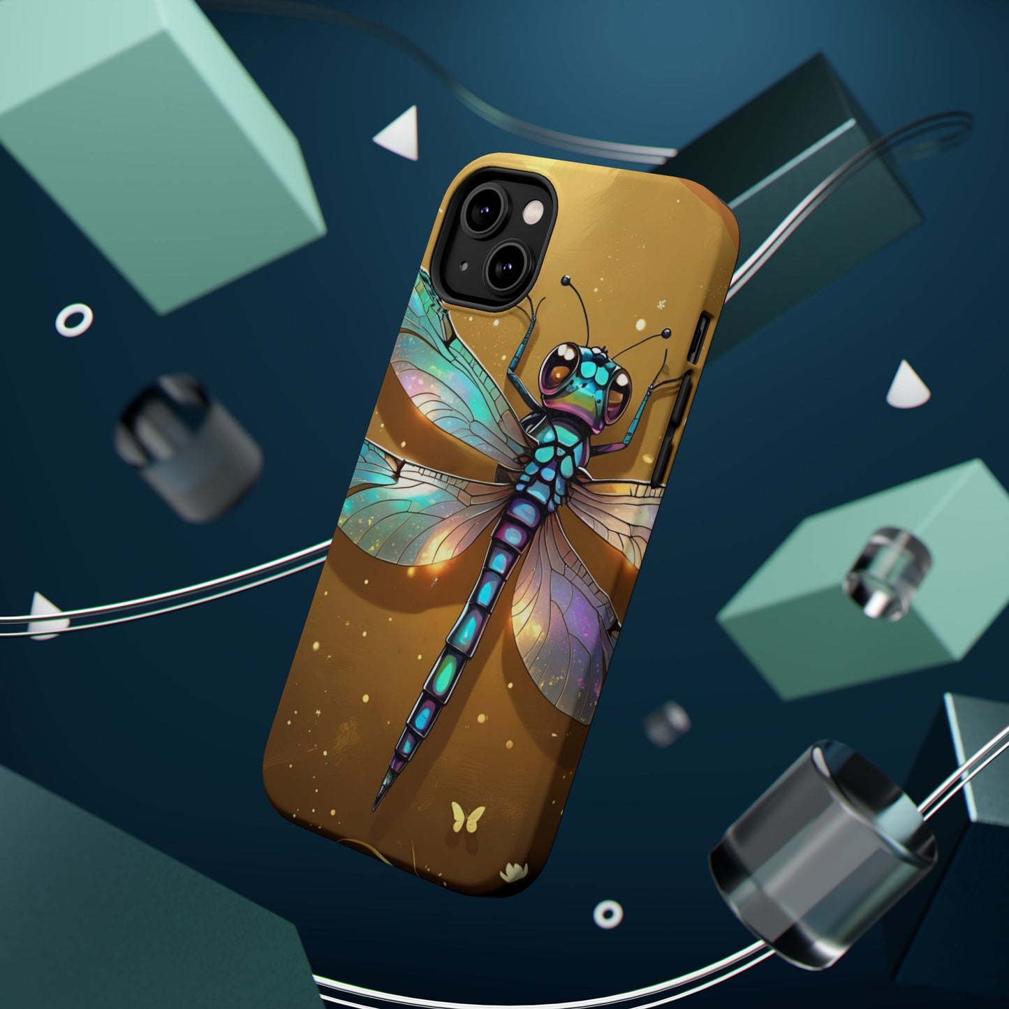 Dragonfly Magnetic Phone Case, Colorful Phone Cover, Gift for Nature Lovers, Unique Phone Accessory, Eco-Friendly Design