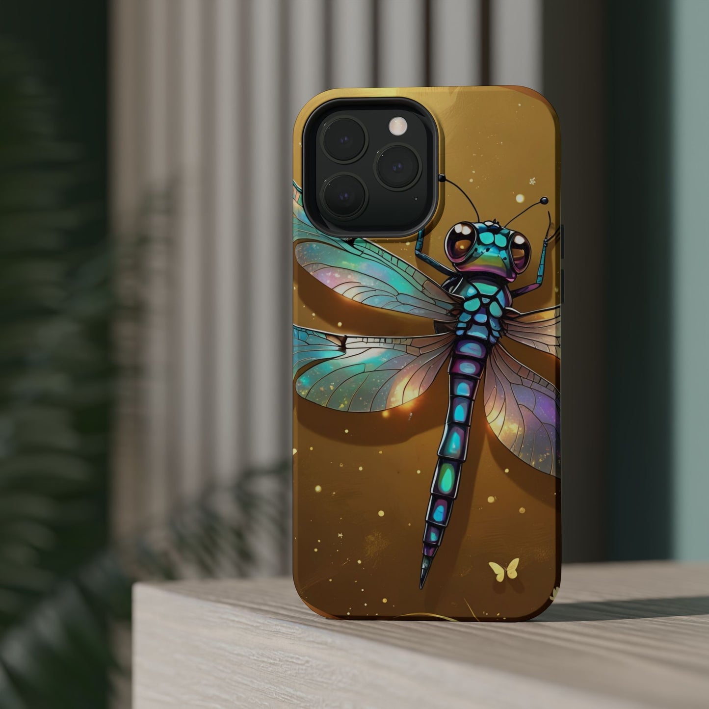 Dragonfly Magnetic Phone Case, Colorful Phone Cover, Gift for Nature Lovers, Unique Phone Accessory, Eco-Friendly Design