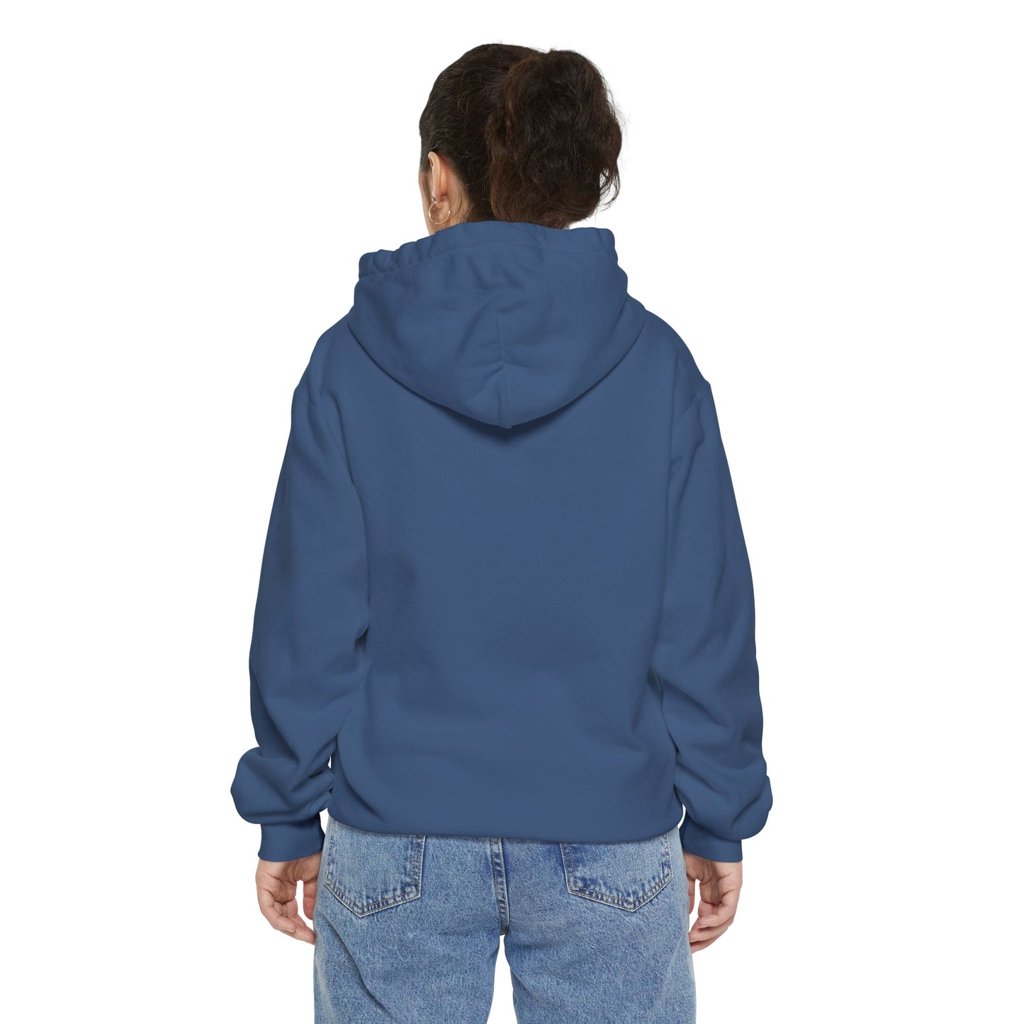 Heart Blossom Garment-Dyed Hoodie | Perfect for Casual Wear & Nature Lovers