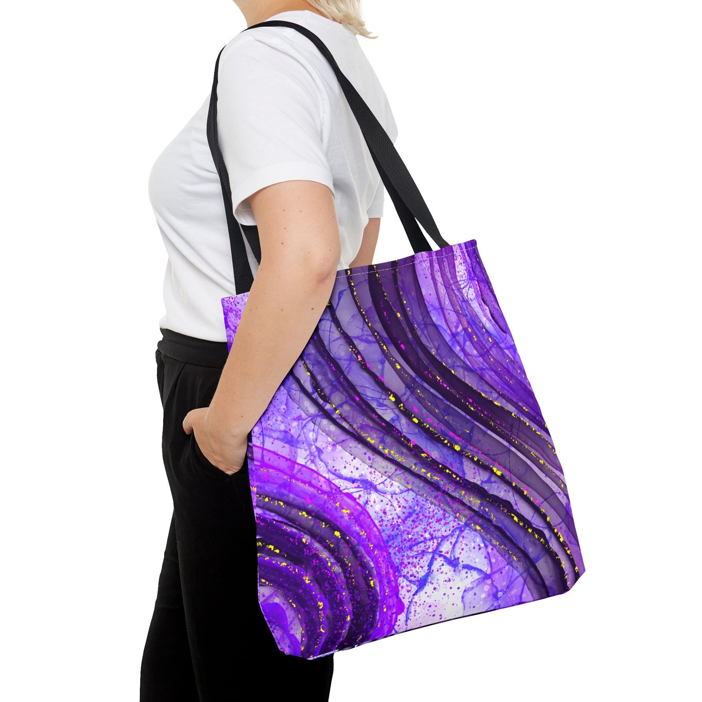 Artistic Purple Tote Bag - Stylish & Colorful Accessory for Every Occasion