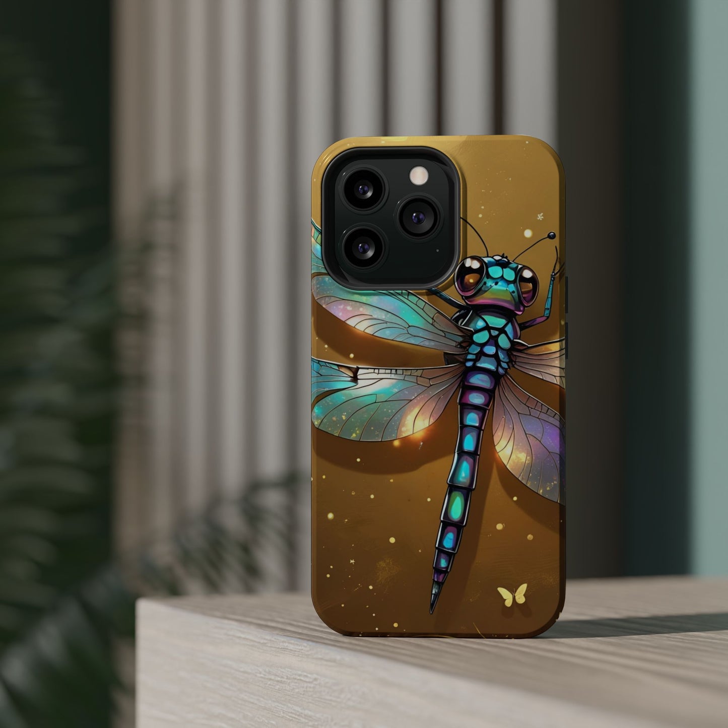 Dragonfly Magnetic Phone Case, Colorful Phone Cover, Gift for Nature Lovers, Unique Phone Accessory, Eco-Friendly Design