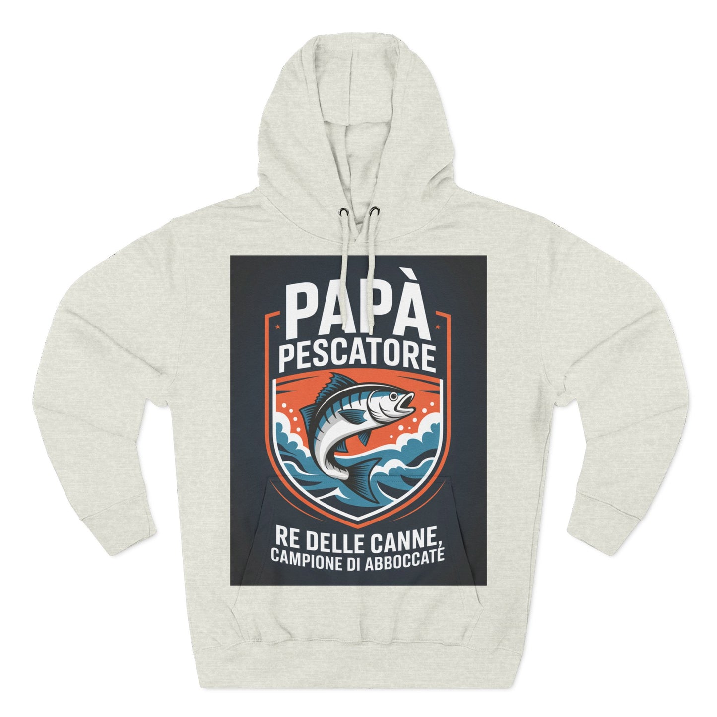 Fishing Dad Fleece Hoodie - Perfect Gift for Pescatore Lovers, Cozy Pullover for Fathers Day, Fishing Enthusiasts, Casual Wear, [...]