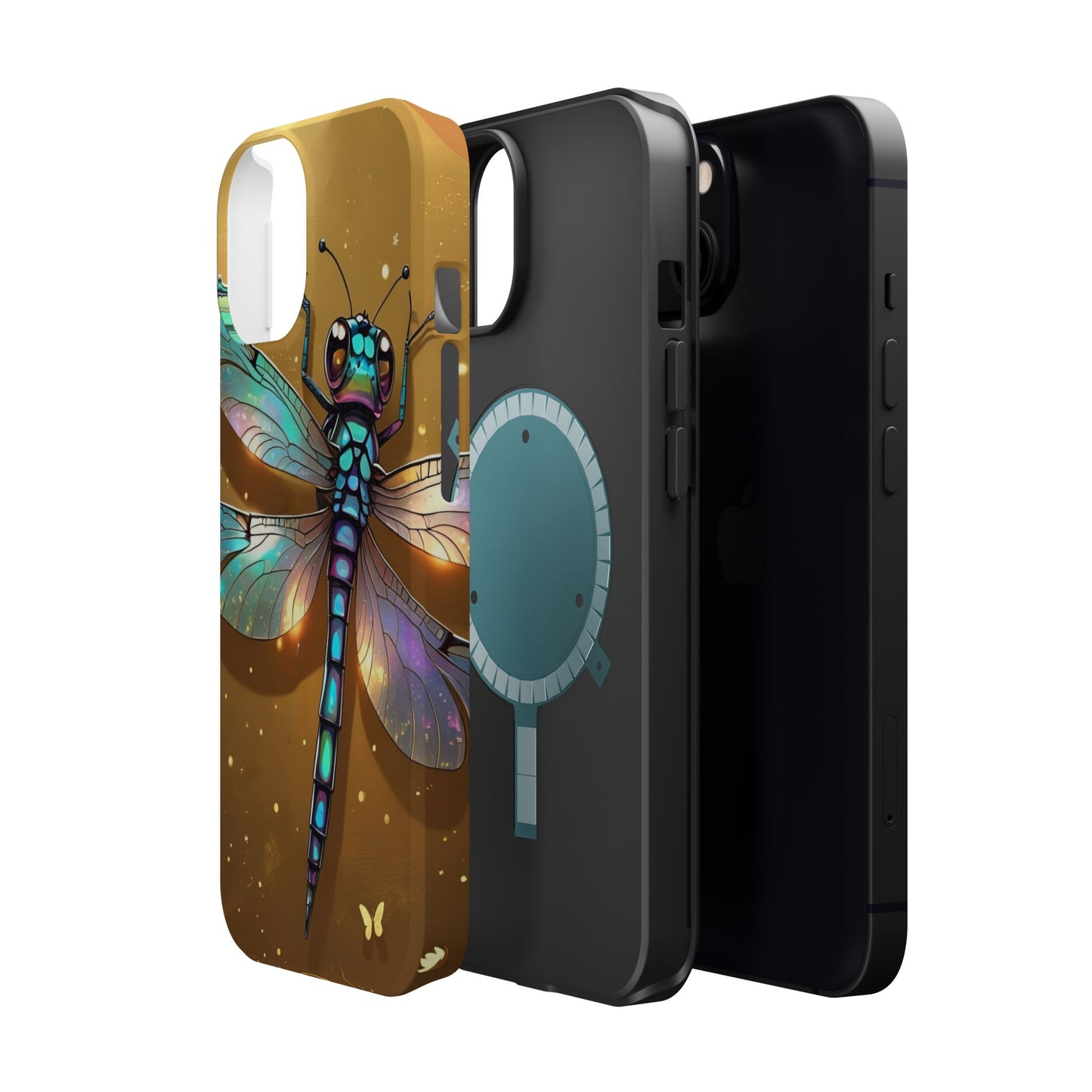 Dragonfly Magnetic Phone Case, Colorful Phone Cover, Gift for Nature Lovers, Unique Phone Accessory, Eco-Friendly Design