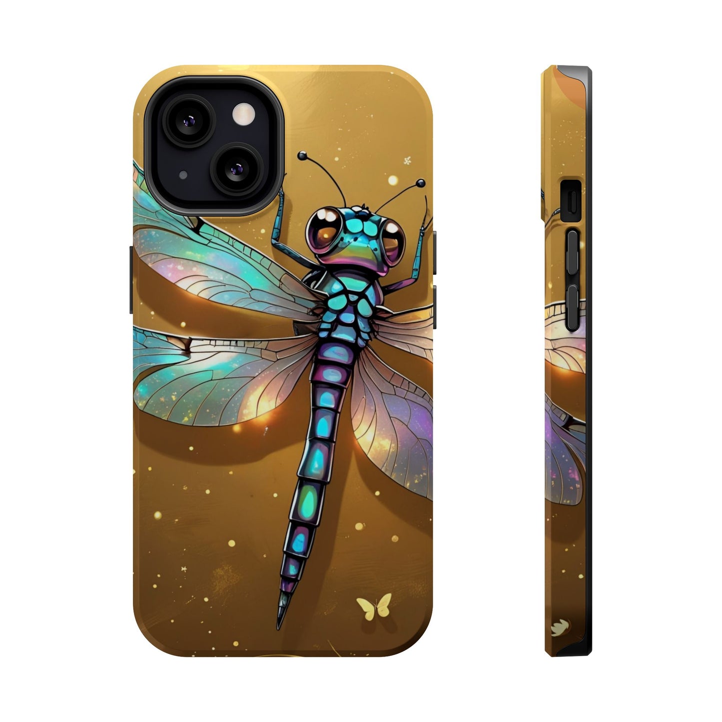 Dragonfly Magnetic Phone Case, Colorful Phone Cover, Gift for Nature Lovers, Unique Phone Accessory, Eco-Friendly Design
