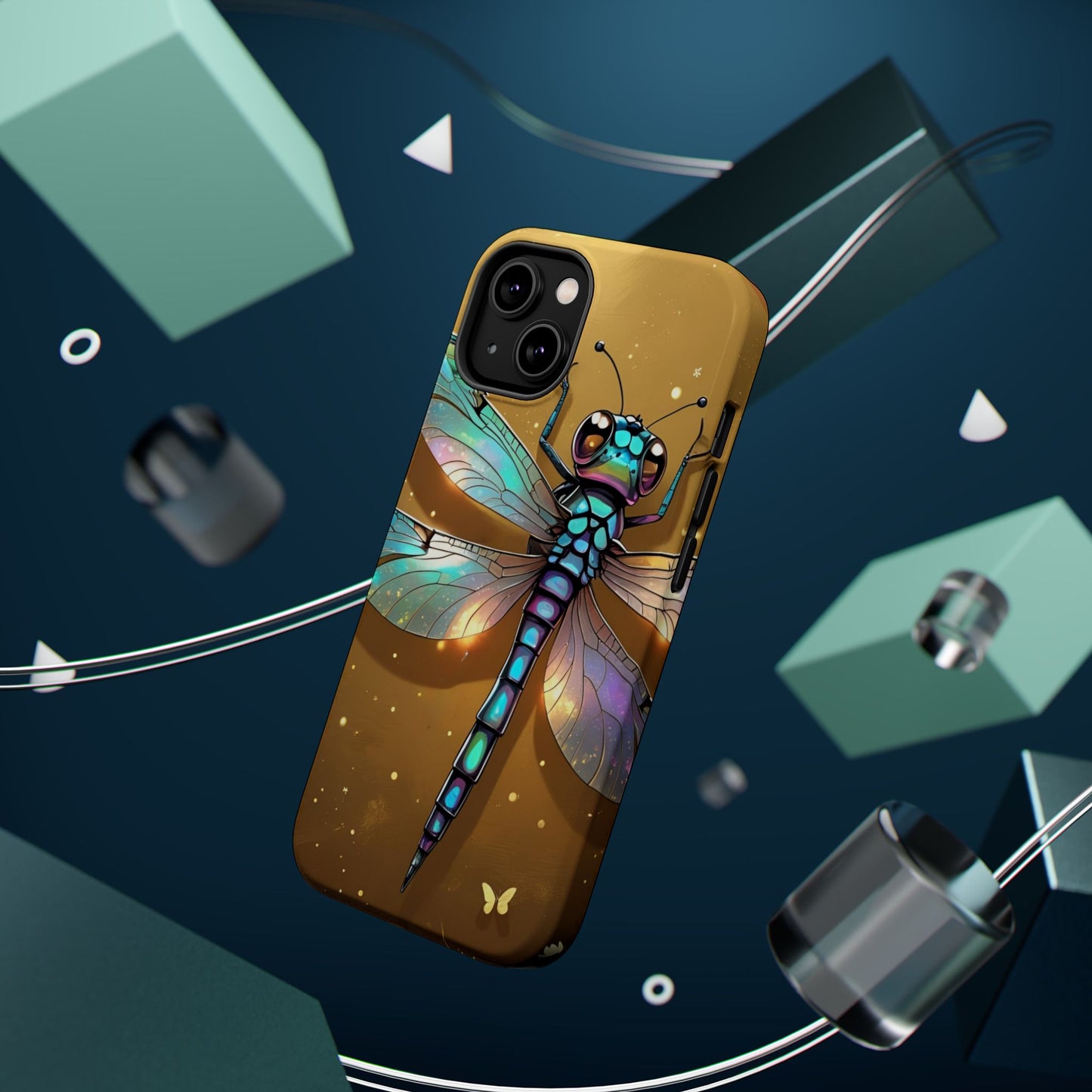 Dragonfly Magnetic Phone Case, Colorful Phone Cover, Gift for Nature Lovers, Unique Phone Accessory, Eco-Friendly Design