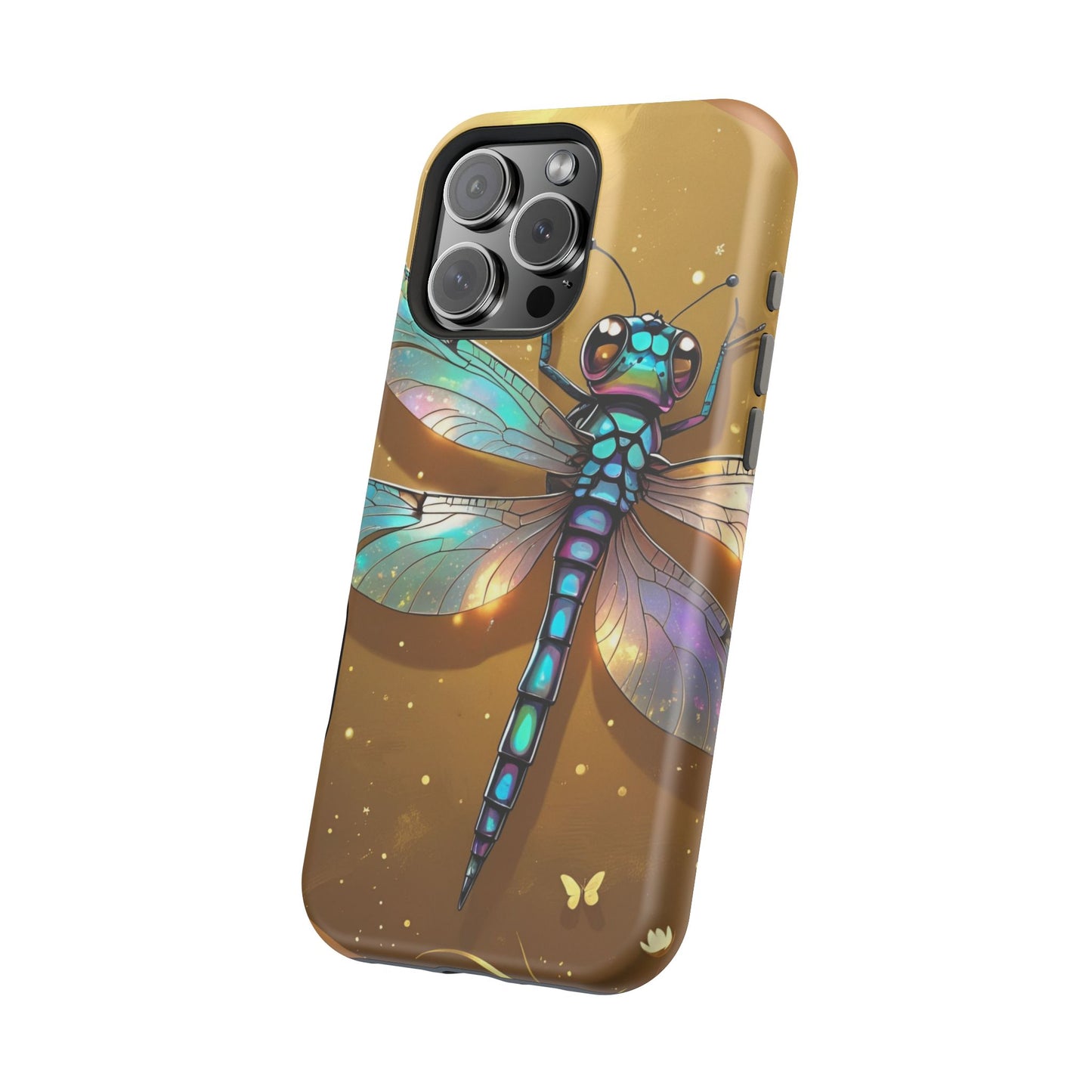 Dragonfly Magnetic Phone Case, Colorful Phone Cover, Gift for Nature Lovers, Unique Phone Accessory, Eco-Friendly Design