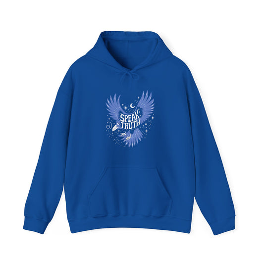 Women's Heavy Blend™ Hooded Sweatshirt with 'Speak Truth' Design - Inspirational Gift, Cozy Layering, Casual Wear, Gift for Friends, [...]