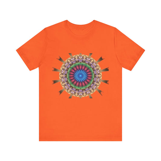 Vibrant Mandala Women Tee, Festival Wear, Boho Style, Casual Summer Tee, Gift for Friends