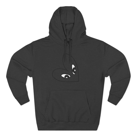 Sudadera con capucha de polar de tres paneles con gráfico Love 