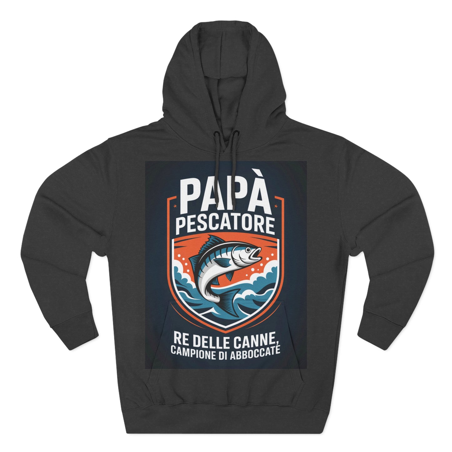 Fishing Dad Fleece Hoodie - Perfect Gift for Pescatore Lovers, Cozy Pullover for Fathers Day, Fishing Enthusiasts, Casual Wear, [...]