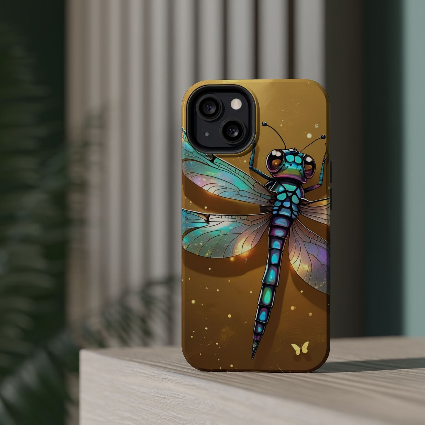 Dragonfly Magnetic Phone Case, Colorful Phone Cover, Gift for Nature Lovers, Unique Phone Accessory, Eco-Friendly Design