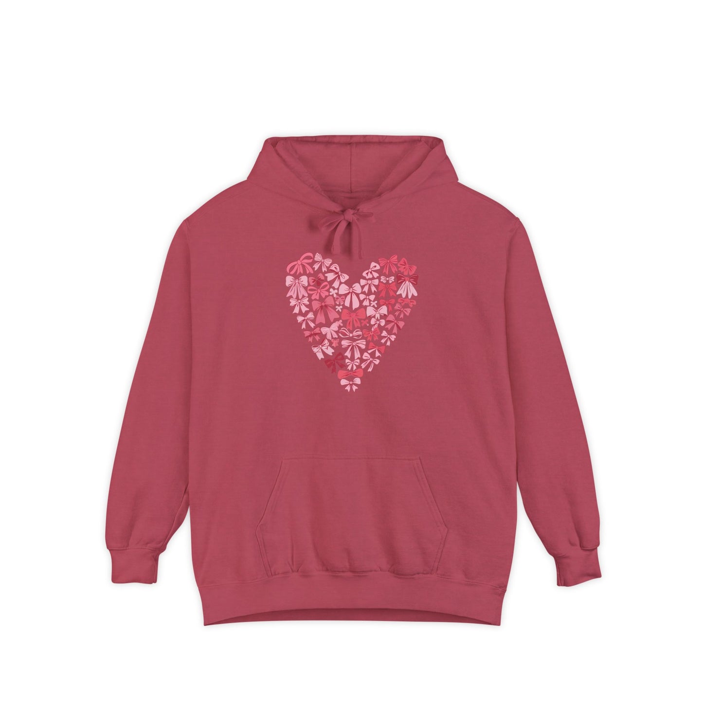 Heart Blossom Garment-Dyed Hoodie | Perfect for Casual Wear & Nature Lovers