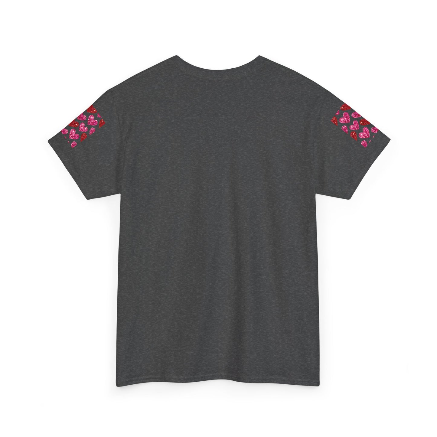 Sparkling Hearts Cotton Tee - Perfect for Valentine's Day & Love Celebrations