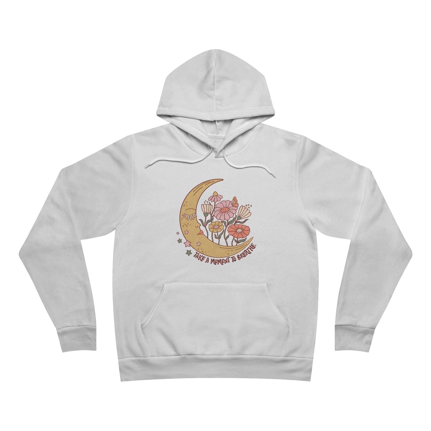 Sudadera con capucha Moon &amp; Flowers | Suéter floral acogedor para amantes de la comodidad 