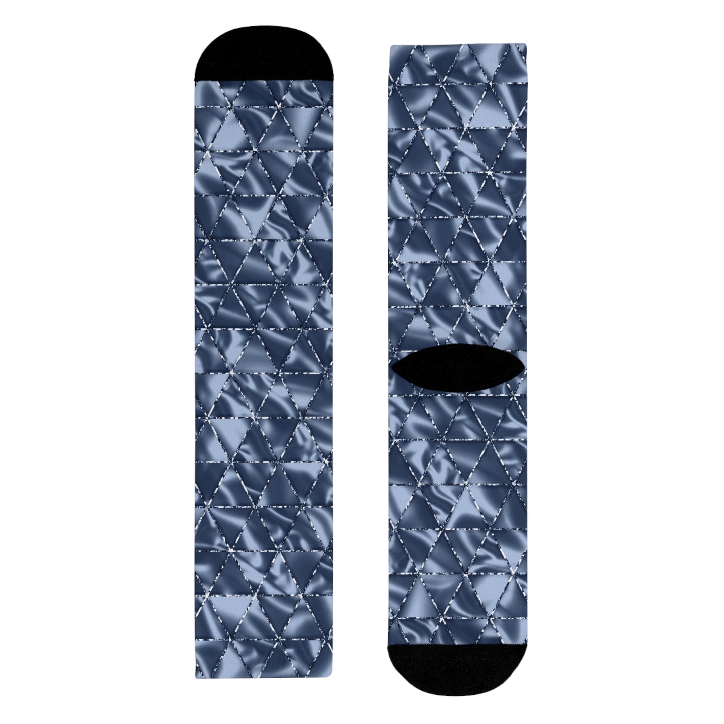 Stylish Geometric Crew Socks for Everyday Comfort