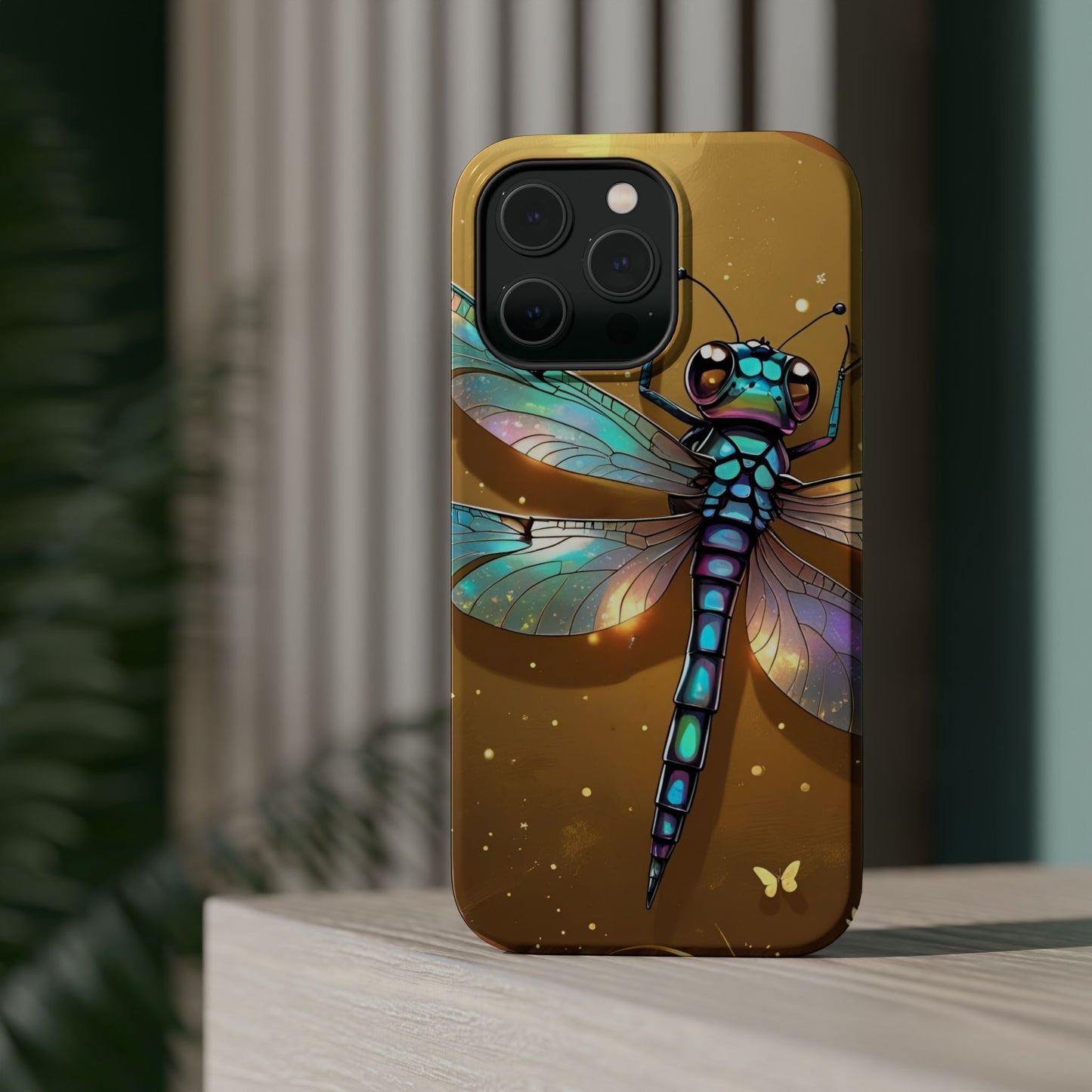 Dragonfly Magnetic Phone Case, Colorful Phone Cover, Gift for Nature Lovers, Unique Phone Accessory, Eco-Friendly Design