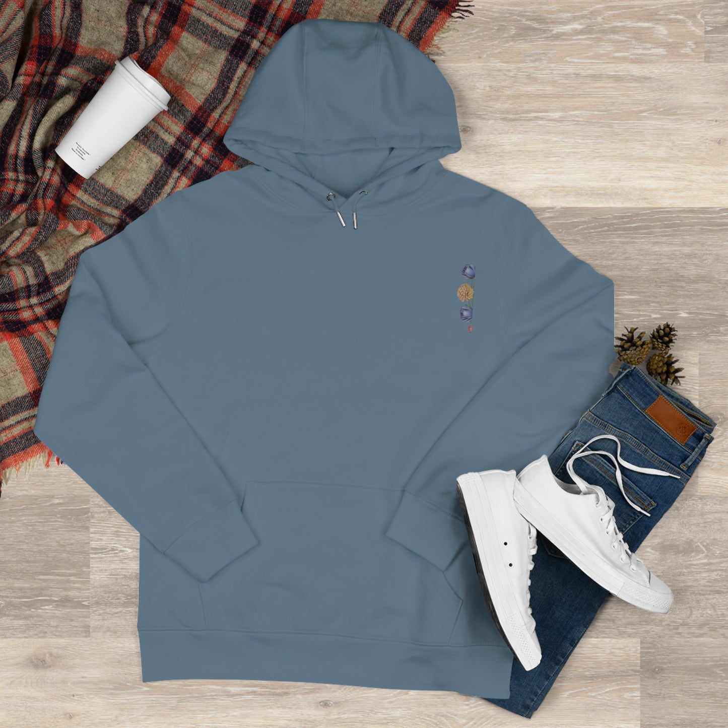 Colorful King Hooded Sweatshirt with Floral Mandala, Comfortable Streetwear, Layering Piece, Casual Wear, Trendy Hoodie