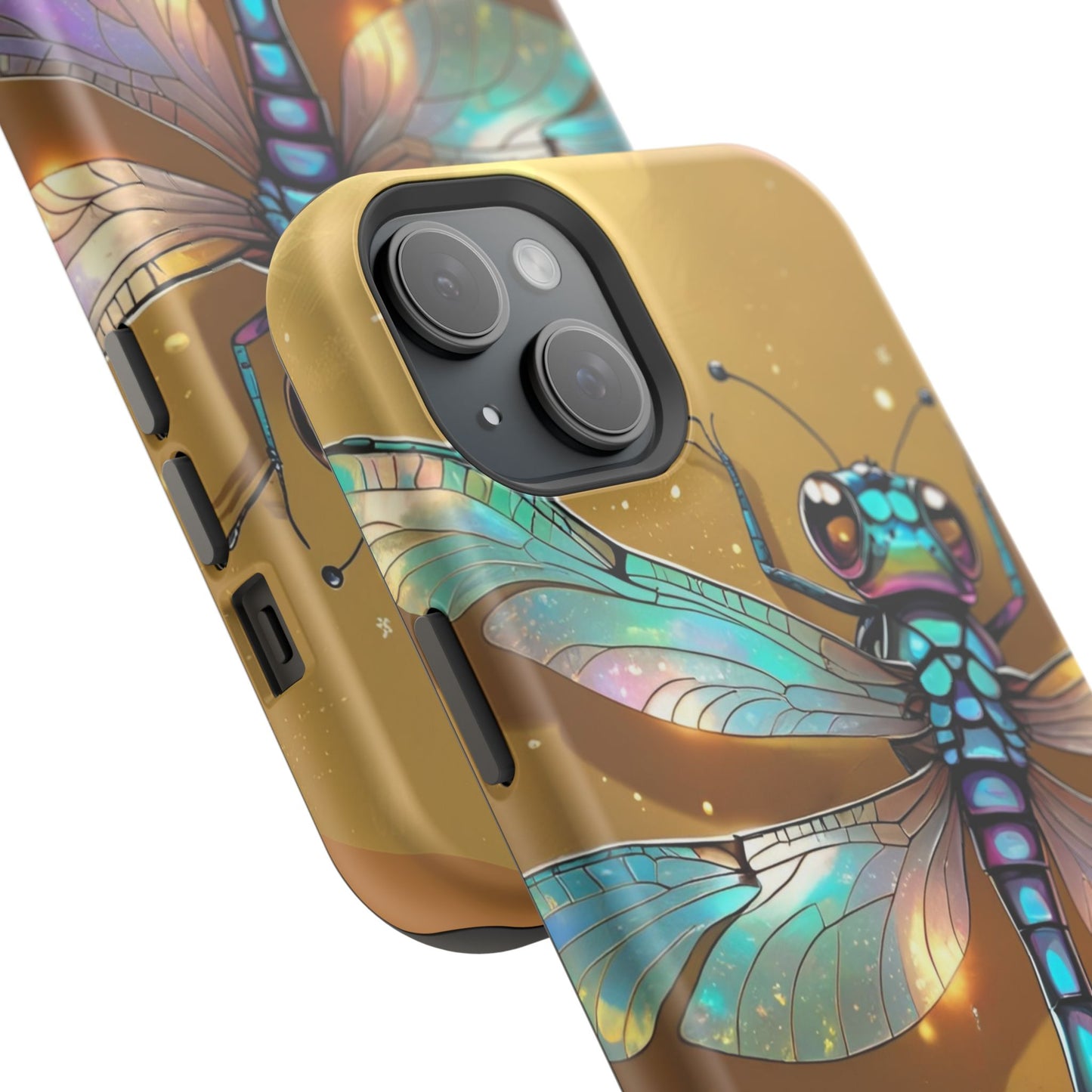 Dragonfly Magnetic Phone Case, Colorful Phone Cover, Gift for Nature Lovers, Unique Phone Accessory, Eco-Friendly Design
