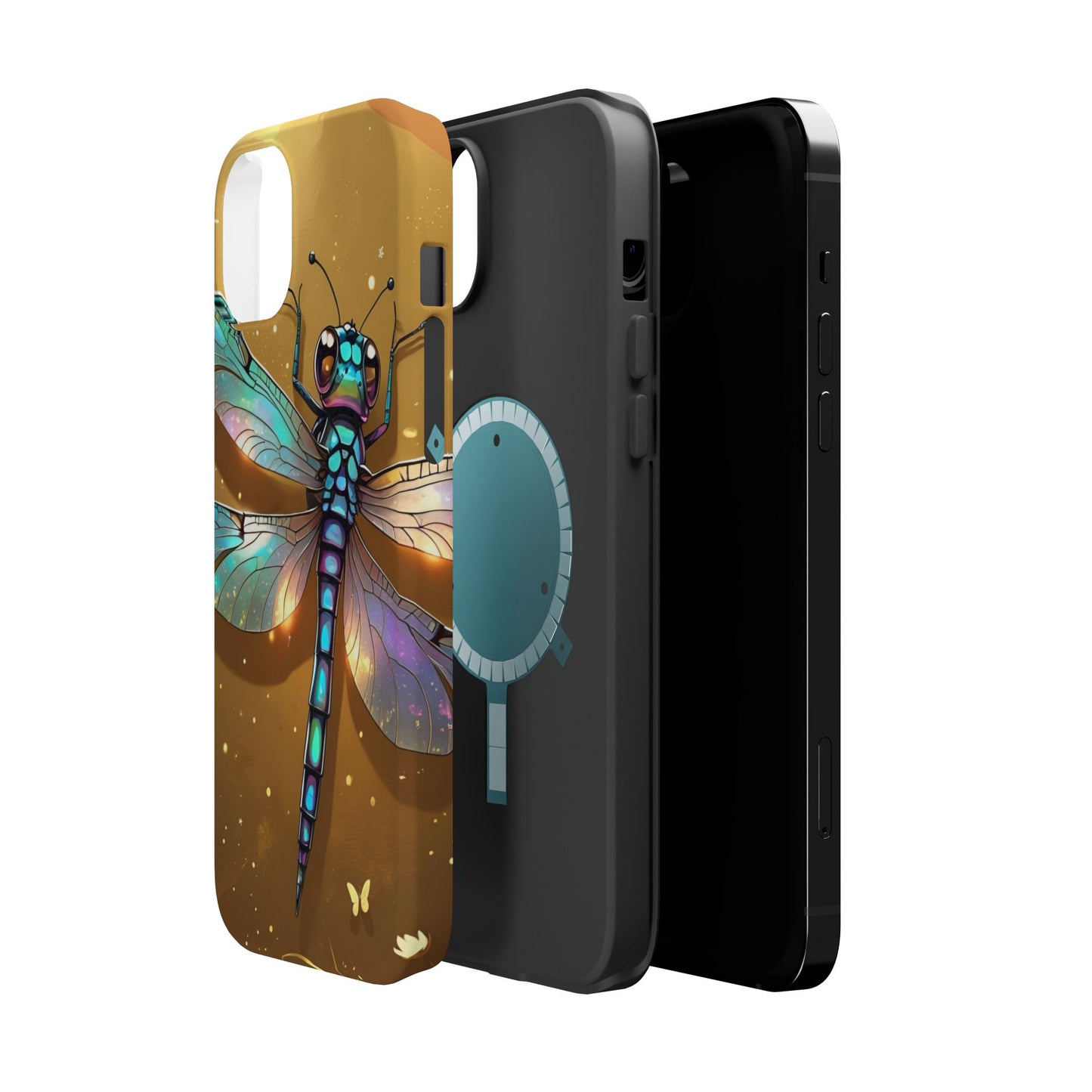 Dragonfly Magnetic Phone Case, Colorful Phone Cover, Gift for Nature Lovers, Unique Phone Accessory, Eco-Friendly Design