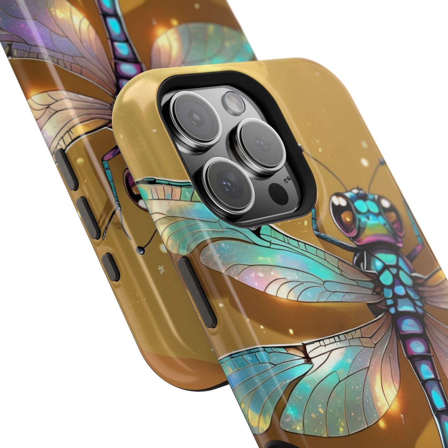 Dragonfly Magnetic Phone Case, Colorful Phone Cover, Gift for Nature Lovers, Unique Phone Accessory, Eco-Friendly Design