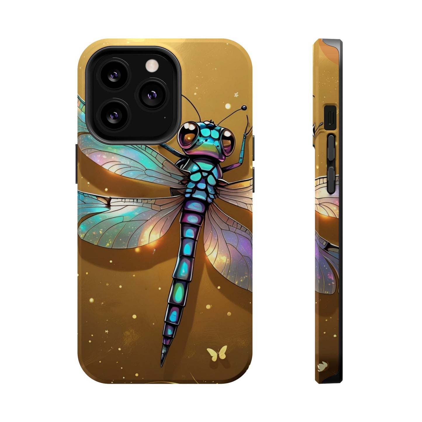 Dragonfly Magnetic Phone Case, Colorful Phone Cover, Gift for Nature Lovers, Unique Phone Accessory, Eco-Friendly Design