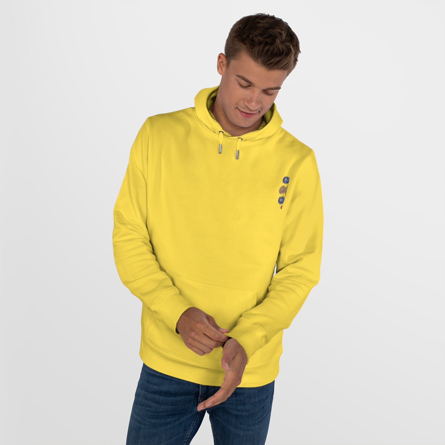 Colorful King Hooded Sweatshirt with Floral Mandala, Comfortable Streetwear, Layering Piece, Casual Wear, Trendy Hoodie