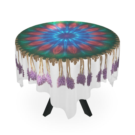 Bohemian Mandala Tablecloth, Colorful Dining Decor for Home, Meditation, Boho Chic Table Cover, Perfect for Gatherings, Festivals