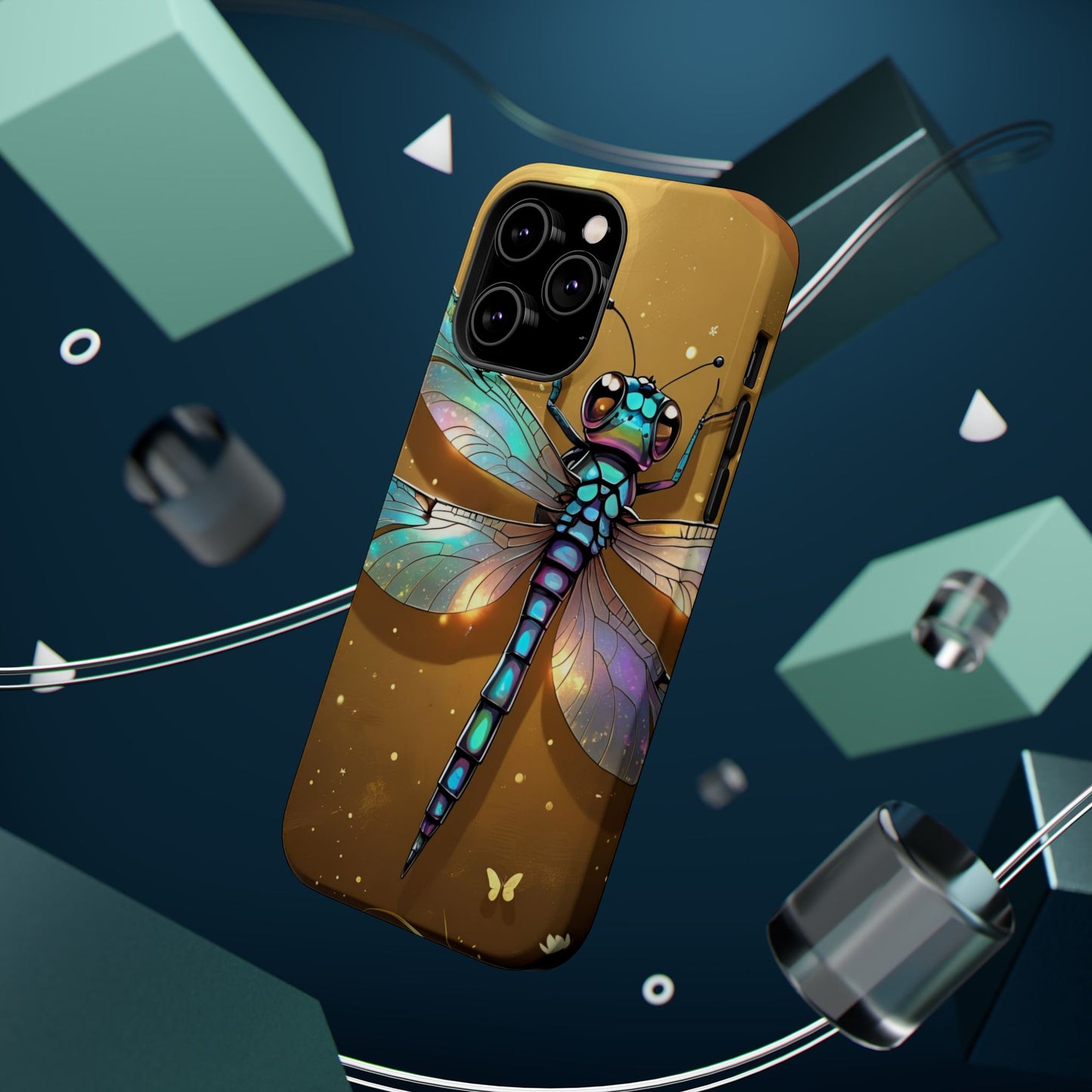 Dragonfly Magnetic Phone Case, Colorful Phone Cover, Gift for Nature Lovers, Unique Phone Accessory, Eco-Friendly Design