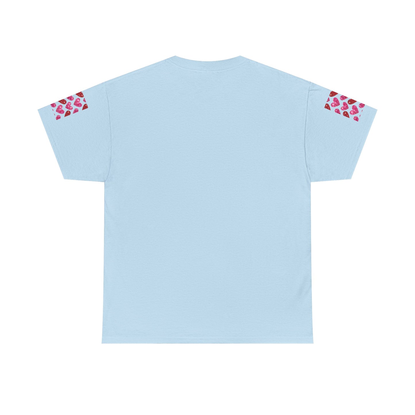 Sparkling Hearts Cotton Tee - Perfect for Valentine's Day & Love Celebrations