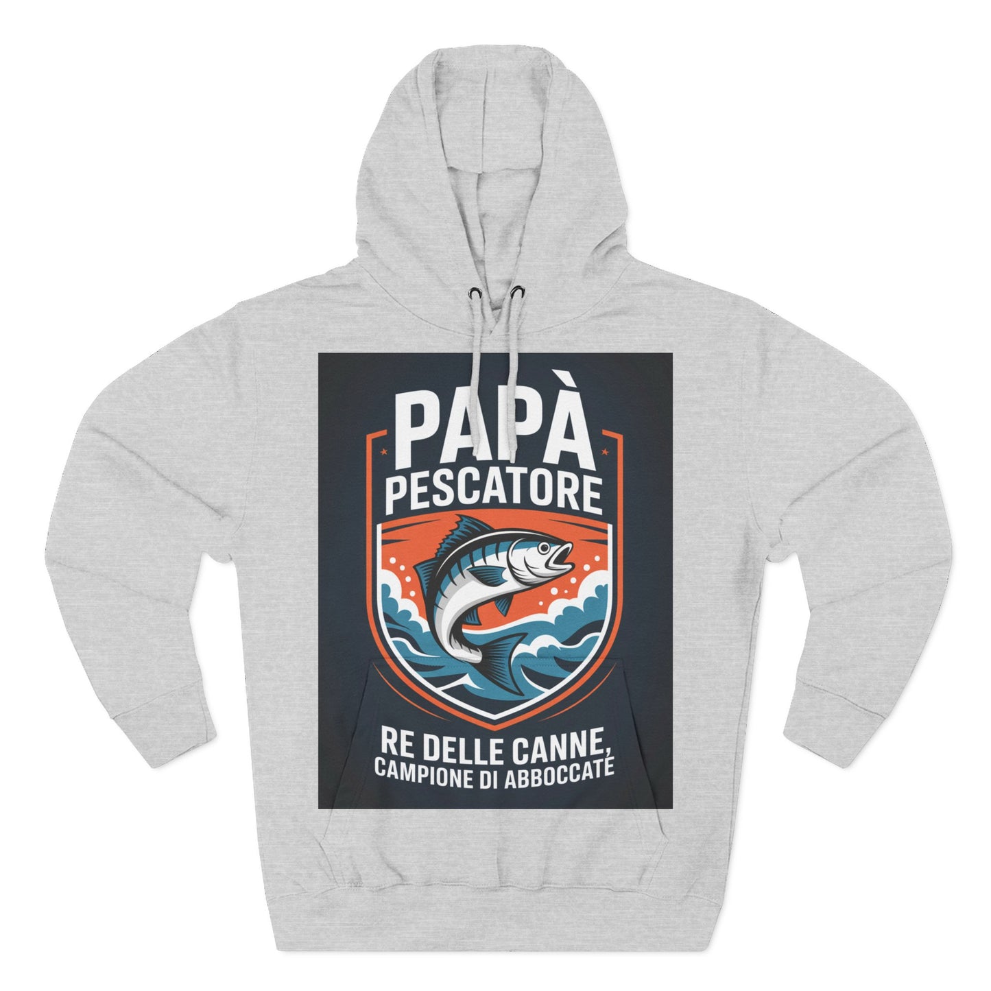 Fishing Dad Fleece Hoodie - Perfect Gift for Pescatore Lovers, Cozy Pullover for Fathers Day, Fishing Enthusiasts, Casual Wear, [...]