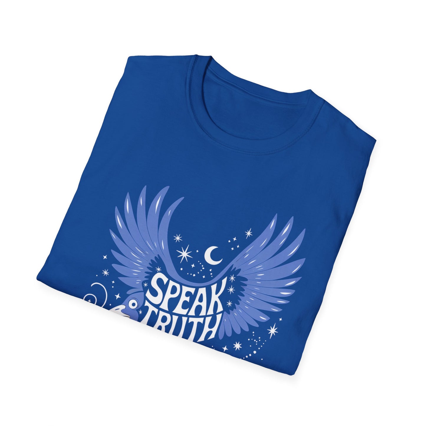 Blue Bird Graphic Womens T-Shirt, Casual Wear, Gift for Bird Lovers, Nature-Themed Apparel, Comfortable Everyday Tee