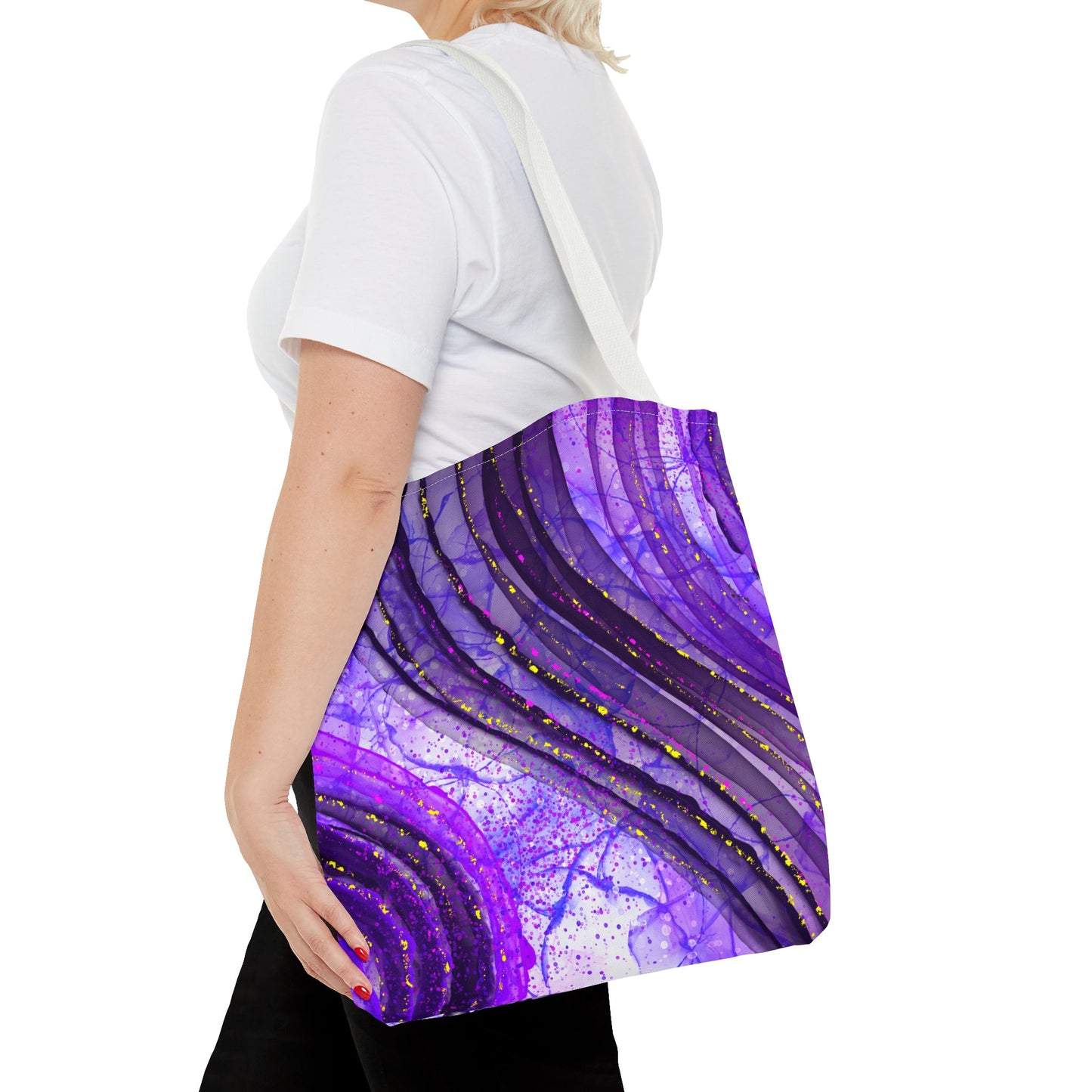 Artistic Purple Tote Bag - Stylish & Colorful Accessory for Every Occasion