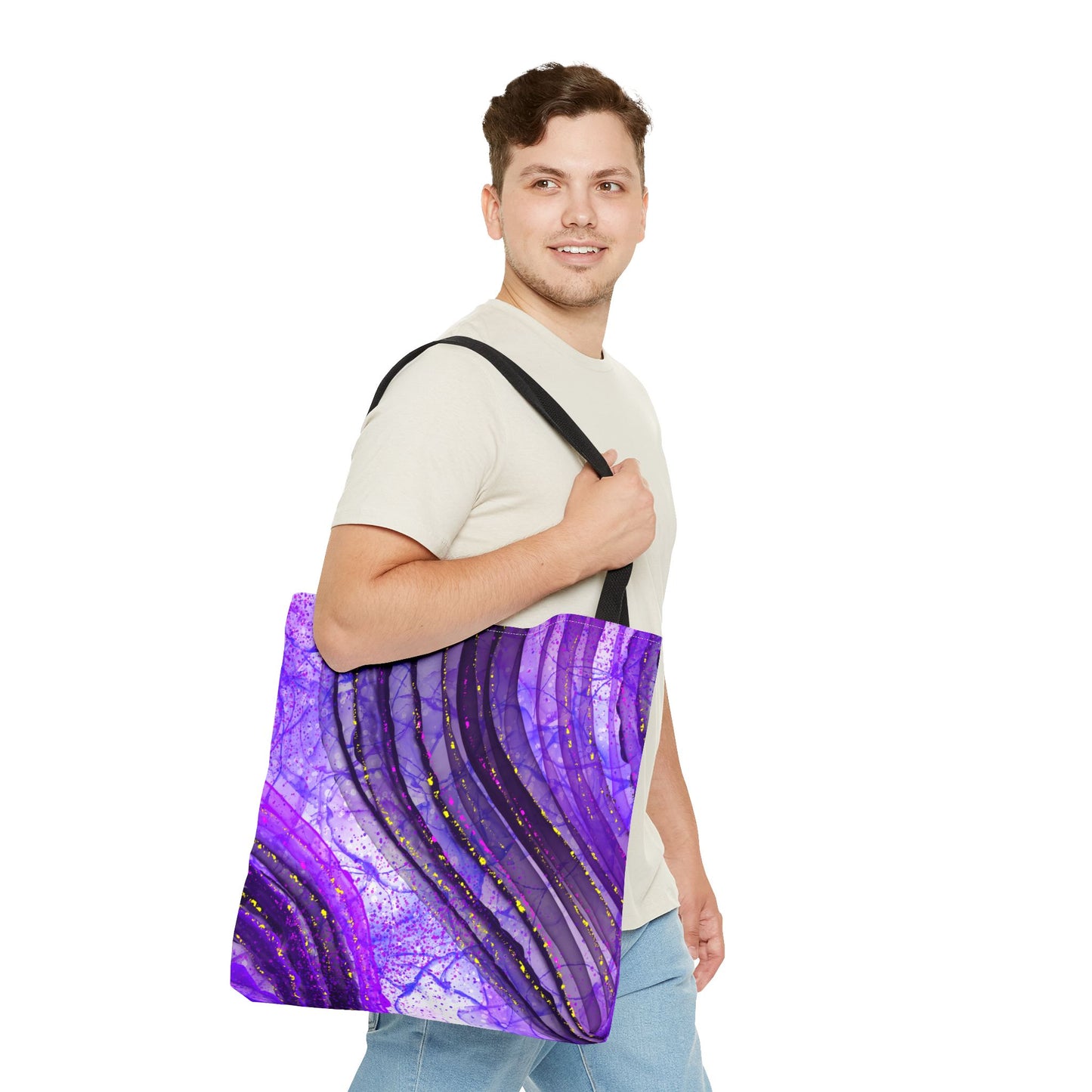 Artistic Purple Tote Bag - Stylish & Colorful Accessory for Every Occasion