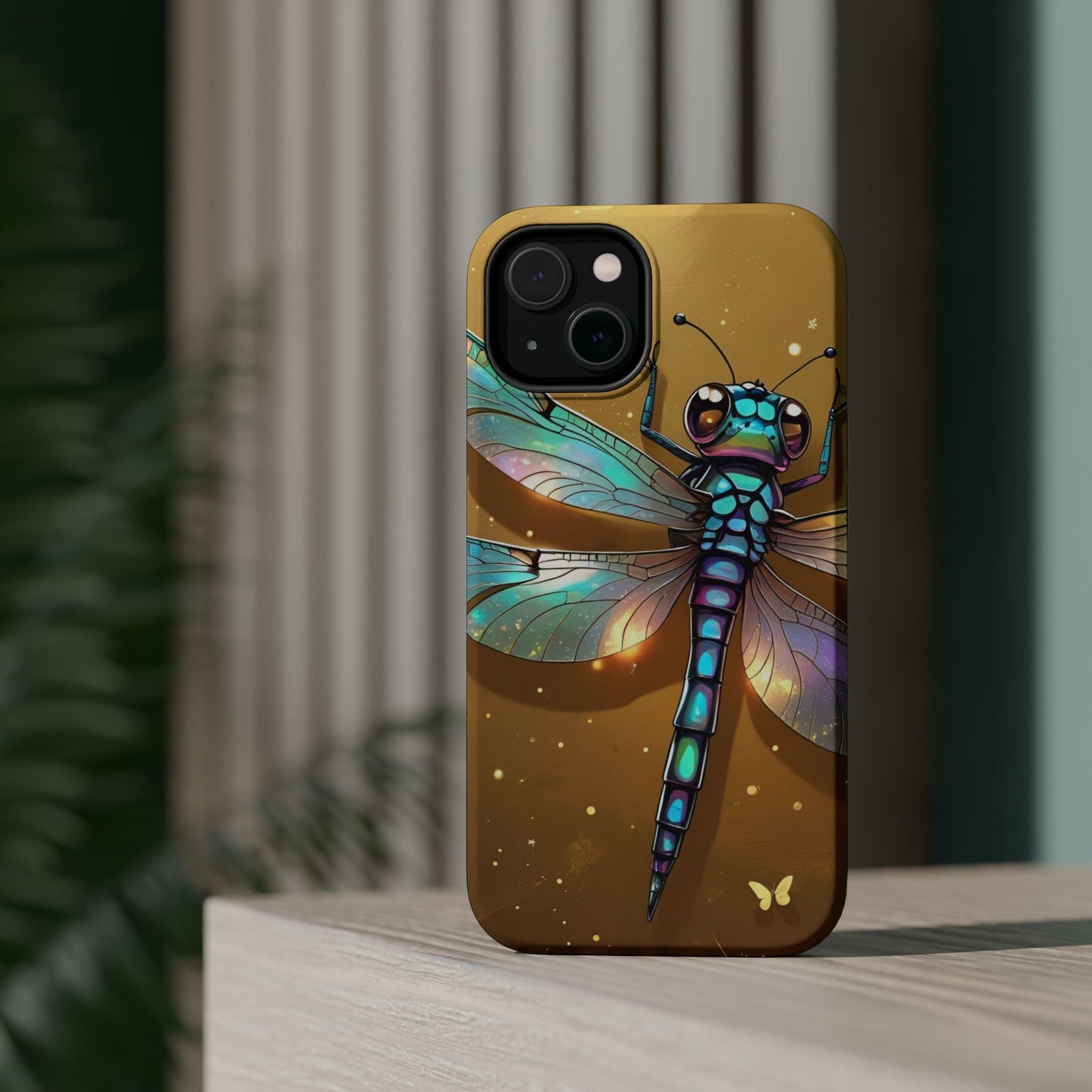 Dragonfly Magnetic Phone Case, Colorful Phone Cover, Gift for Nature Lovers, Unique Phone Accessory, Eco-Friendly Design