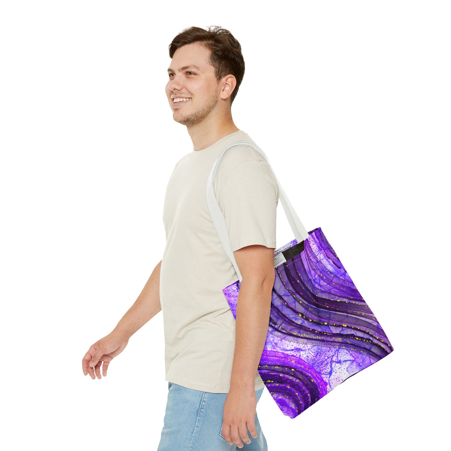 Artistic Purple Tote Bag - Stylish & Colorful Accessory for Every Occasion