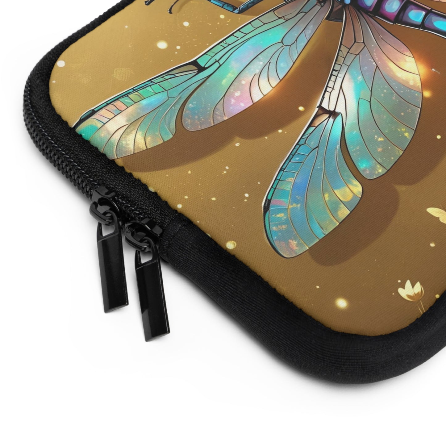 Colorful Dragonfly Laptop Sleeve, Artistic Laptop Case, Unique Zip Pouch, Gift for Students, Mother’s Day Present, Tech Accessory