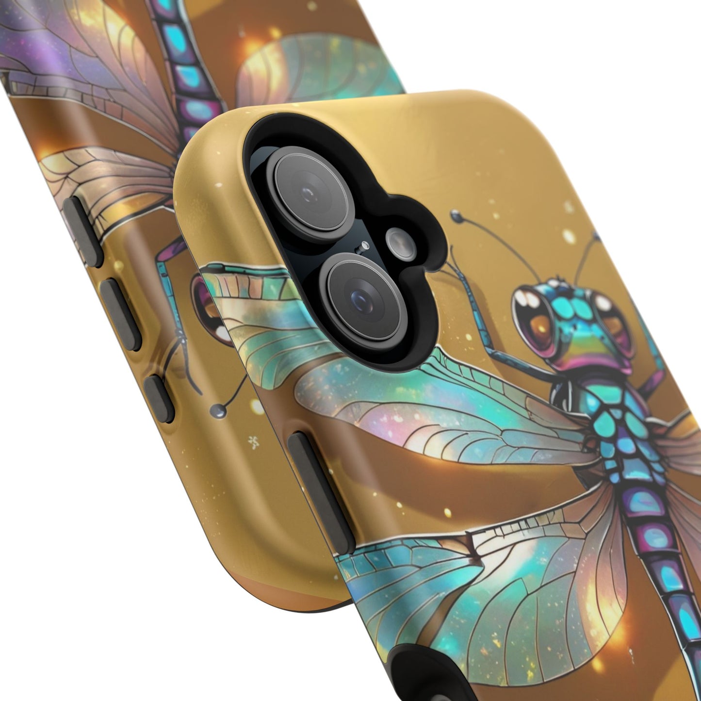 Dragonfly Magnetic Phone Case, Colorful Phone Cover, Gift for Nature Lovers, Unique Phone Accessory, Eco-Friendly Design
