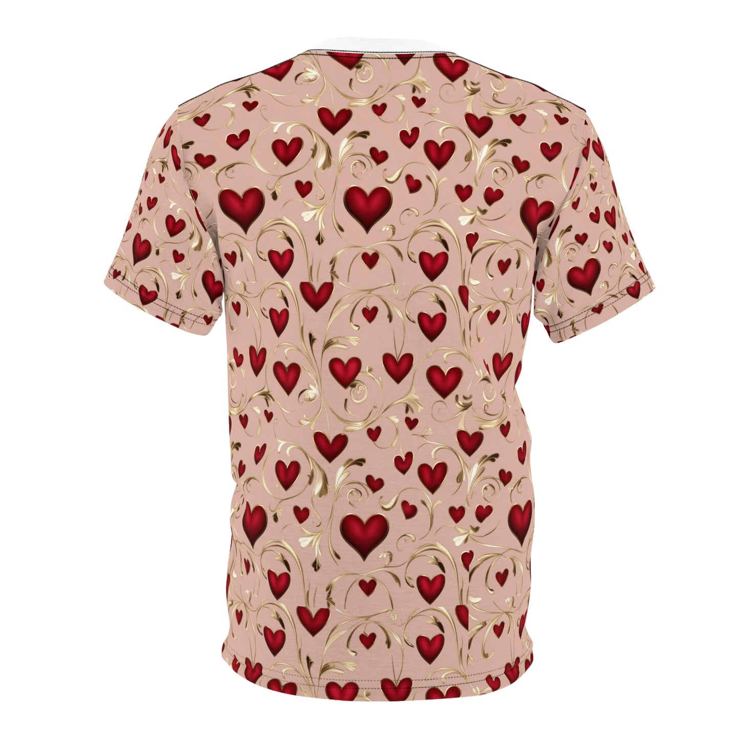 Valentine's Day Heart Pattern Tee - Romantic and Playful Design