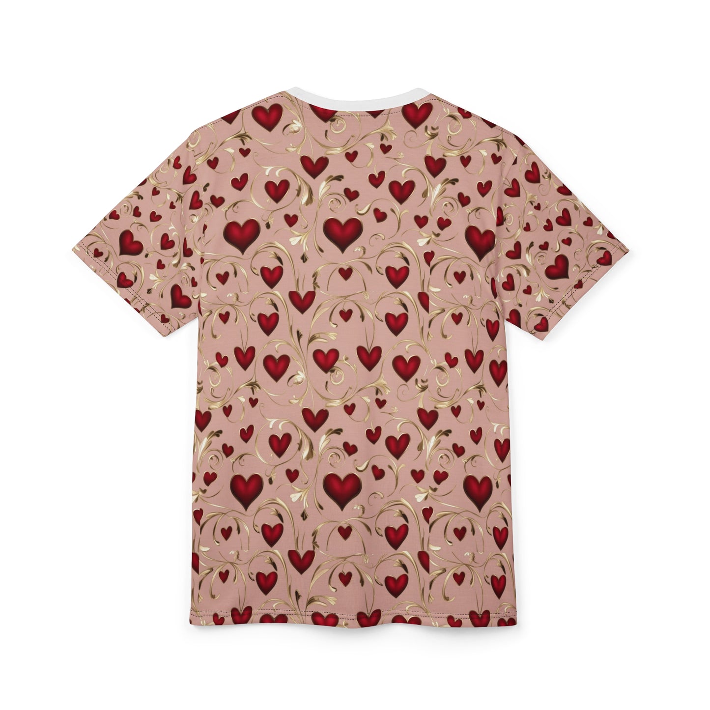 Valentine's Day Heart Pattern Tee - Romantic and Playful Design