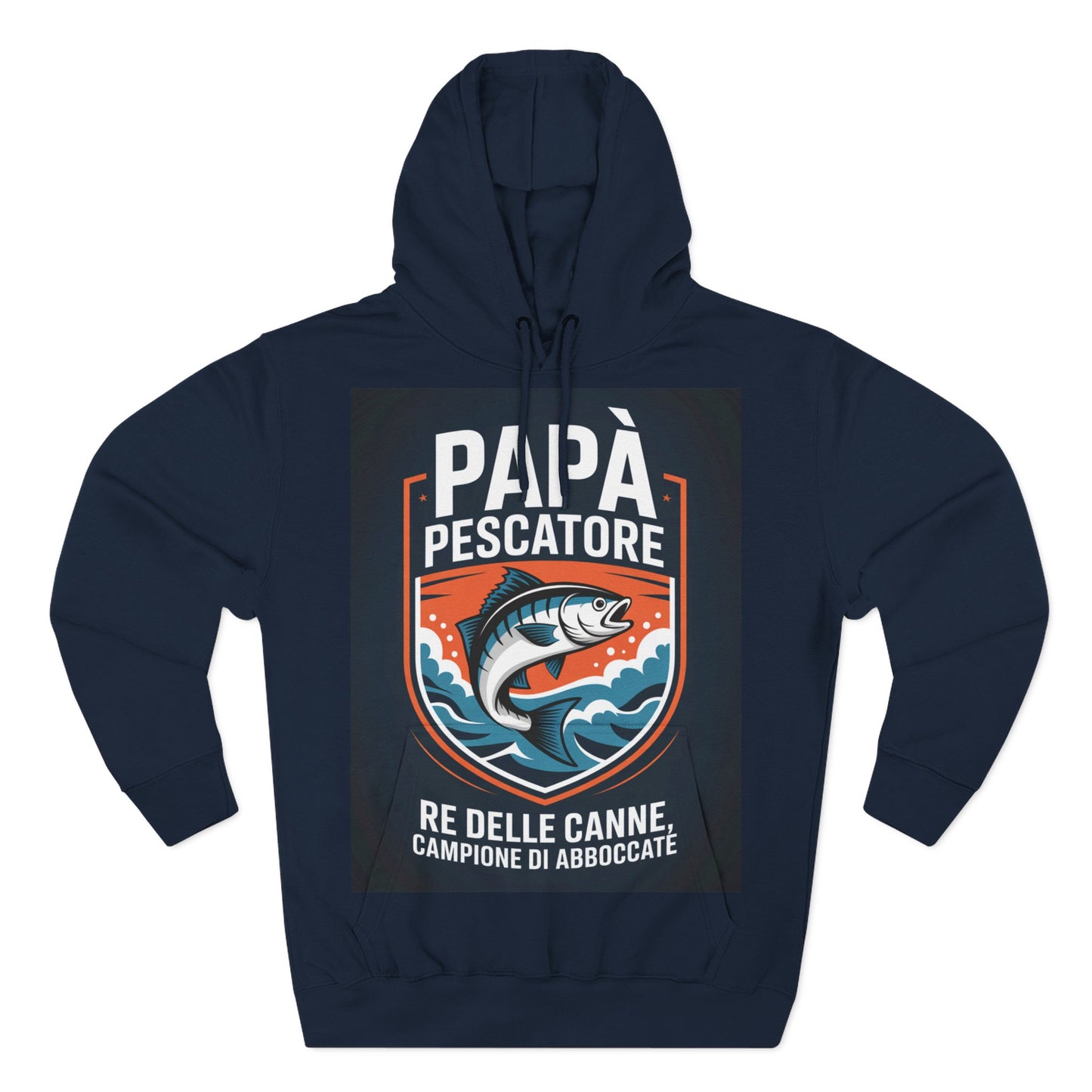 Fishing Dad Fleece Hoodie - Perfect Gift for Pescatore Lovers, Cozy Pullover for Fathers Day, Fishing Enthusiasts, Casual Wear, [...]