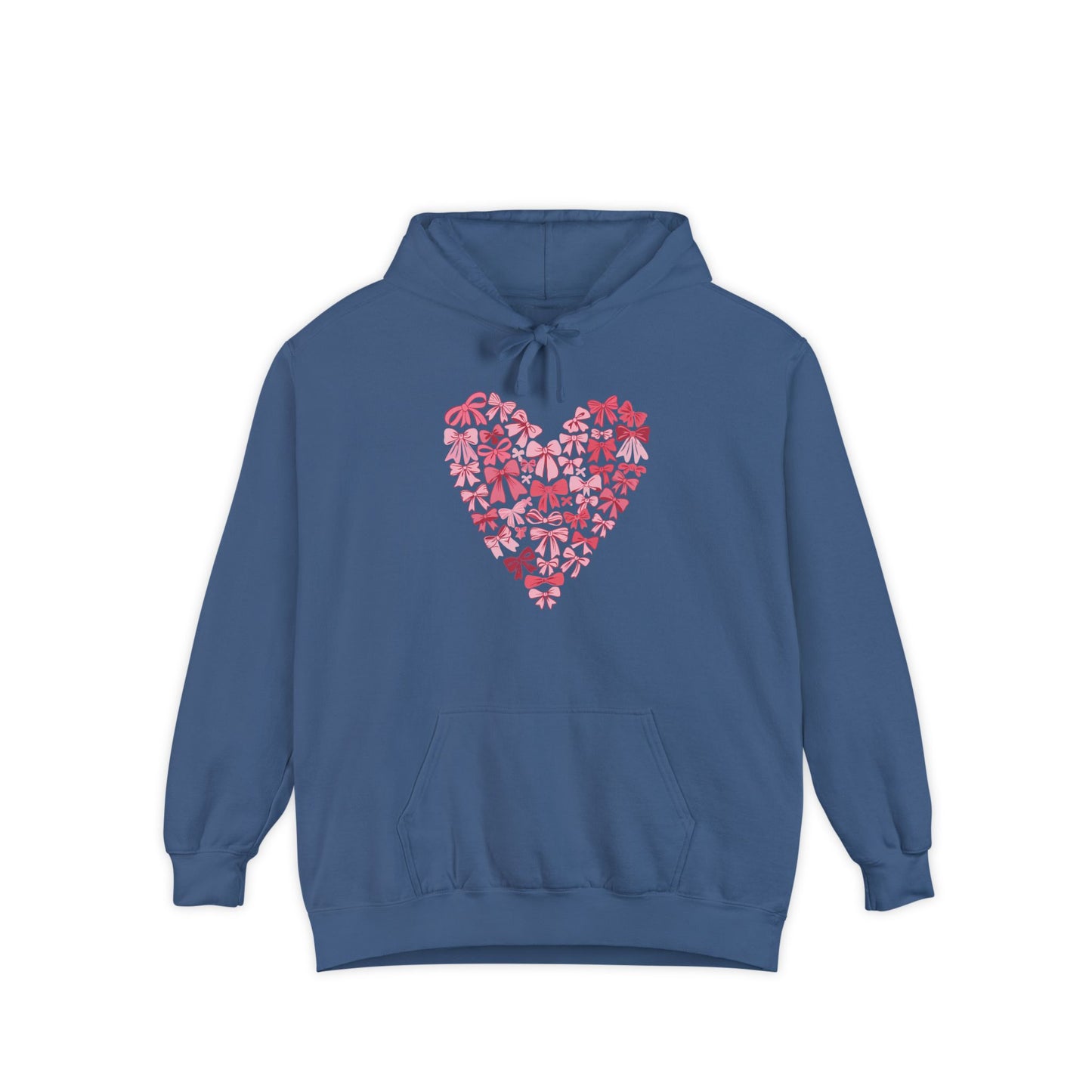 Heart Blossom Garment-Dyed Hoodie | Perfect for Casual Wear & Nature Lovers
